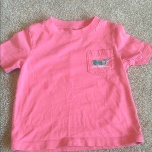 Vineyard Vines Kids Coral Football Tee